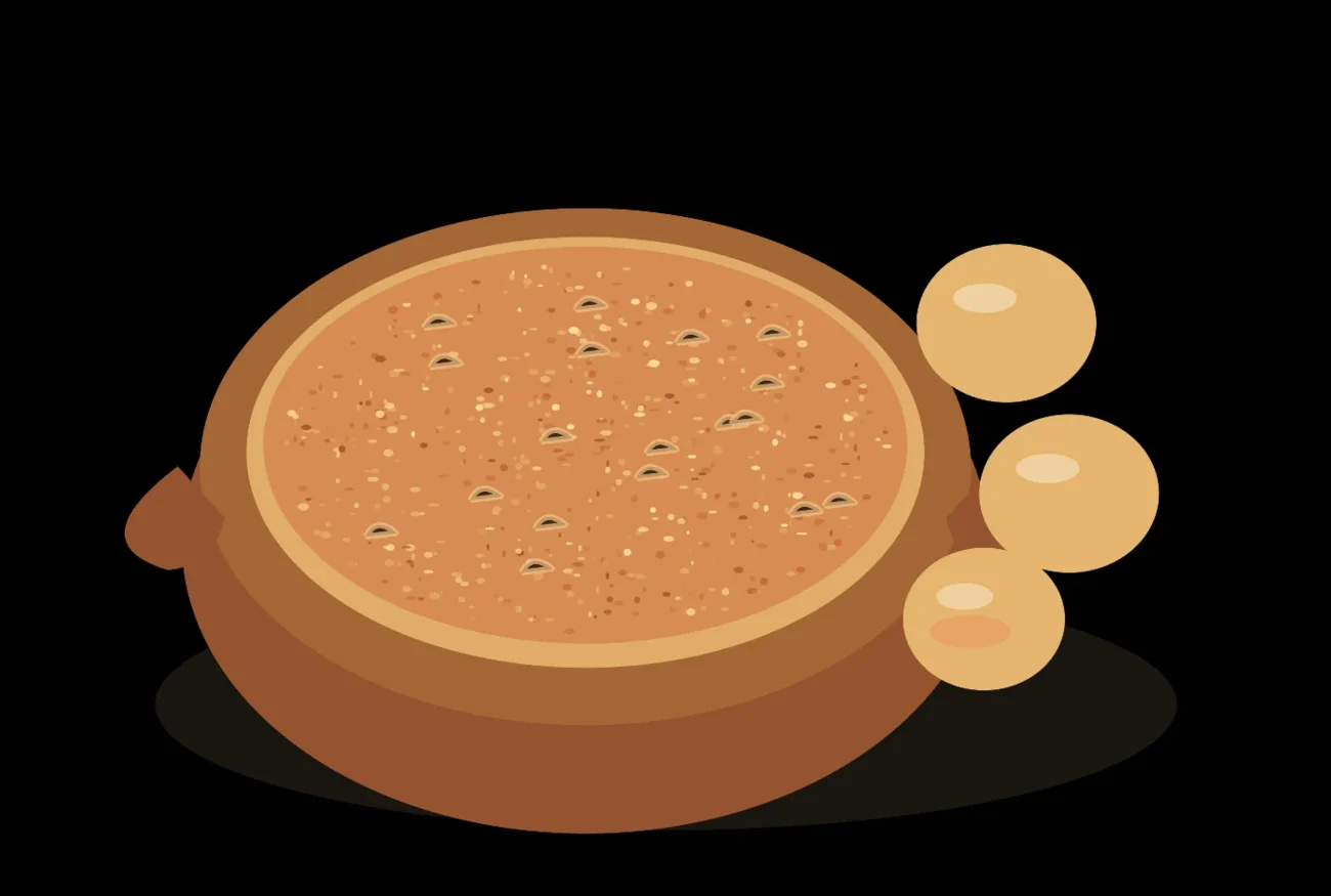 Ilustración editorial de Mojo queso herreño: el queso que se convierte en salsa